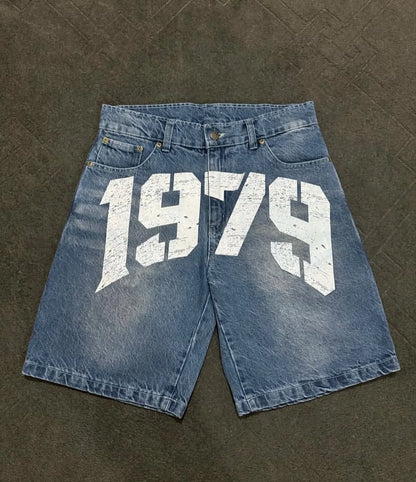 Economy of Motion Embroidered Jorts