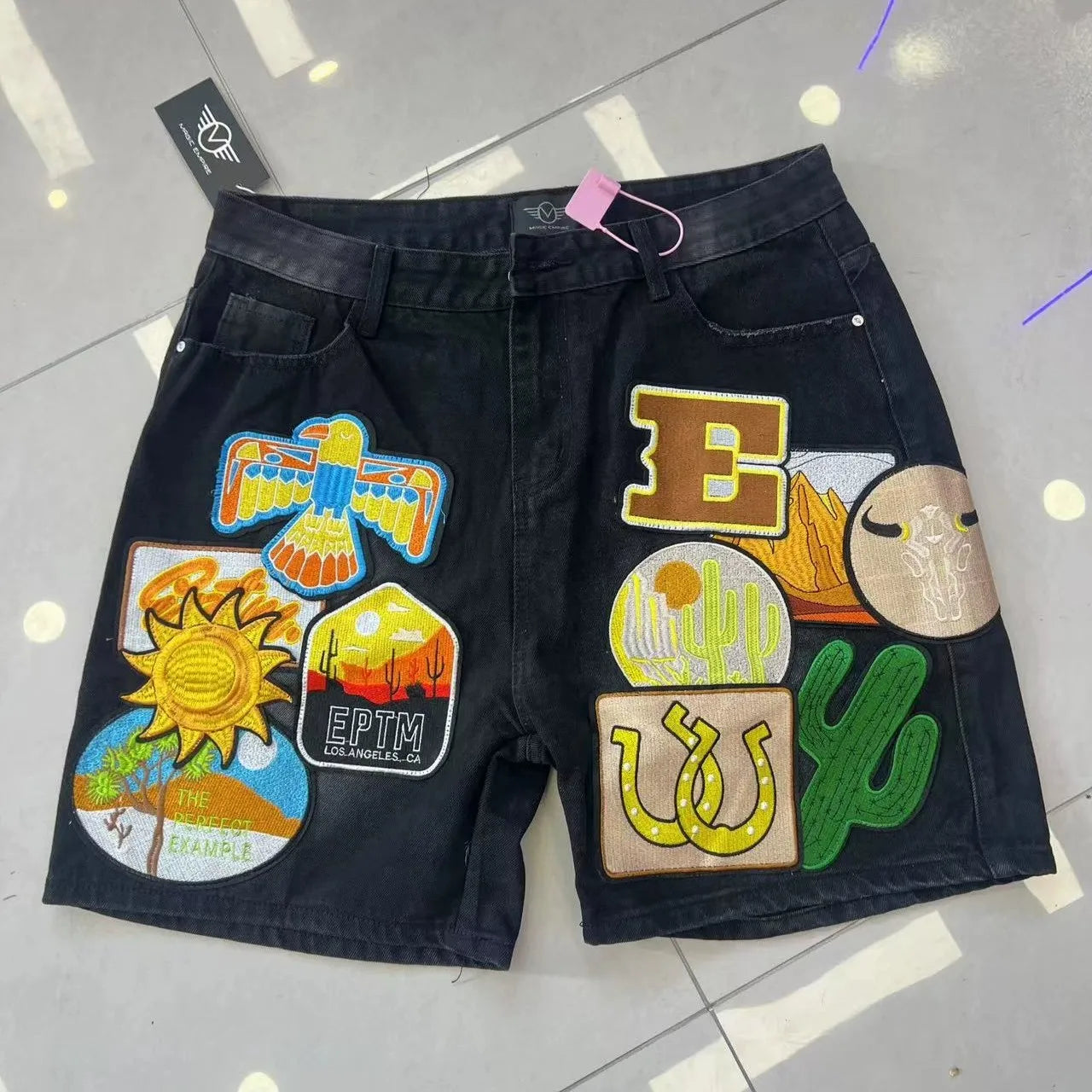 Raw Canvas Embroidered Denim
