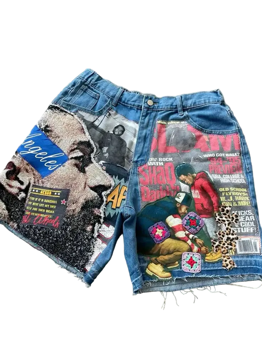 Economy of Motion Embroidered Jorts